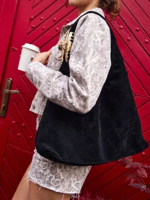 Sinsay - Torebka hobo na ramię - czarny