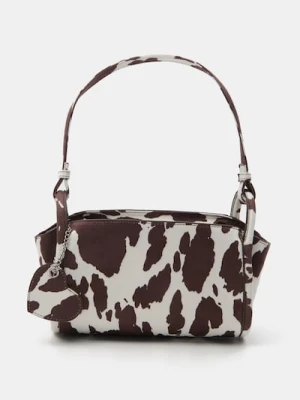 Sinsay - Torebka kopertówka z imitacji zamszu - wielobarwny