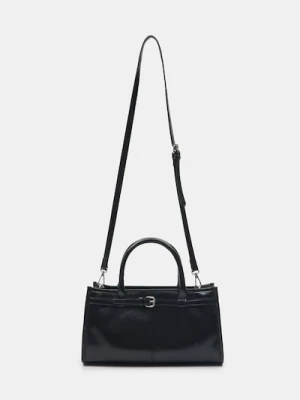 Sinsay - Torebka kuferek z imitacji skóry - czarny