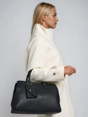 Zdjęcie produktu Sinsay - Torebka kuferek z imitacji skóry - czarny