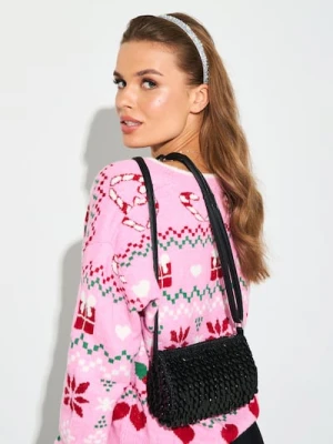 Sinsay - Torebka listonoszka - czarny