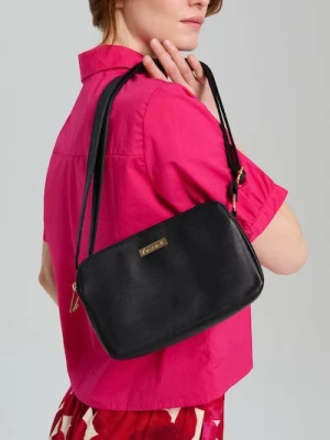 Sinsay - Torebka listonoszka na ramię - czarny