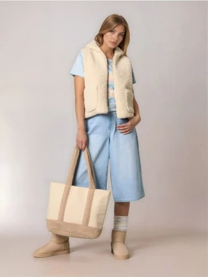 Sinsay - Torebka shopper - beżowy