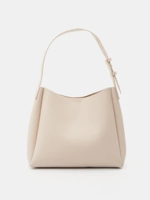 Sinsay - Torebka shopper na ramię - beżowy