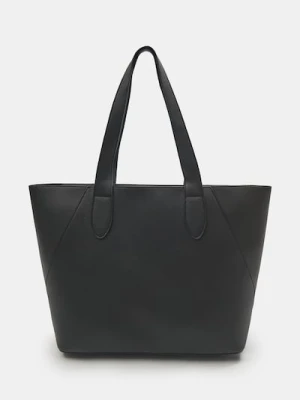 Sinsay - Torebka shopper z błyskawicznym zamkiem - czarny