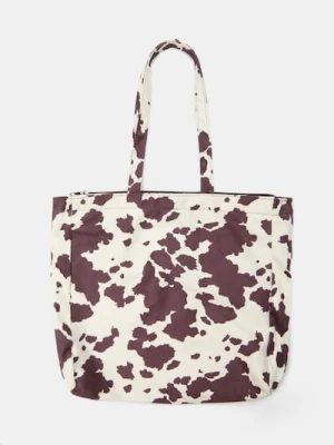 Sinsay - Torebka tote ze wzorkiem - wielobarwny