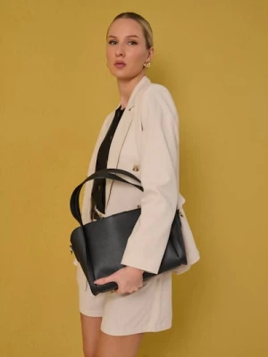 Sinsay - Torebka typu shopper z odpinaną saszetką - czarny