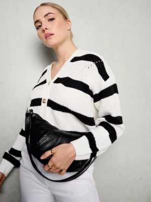 Sinsay - Torebka z imitacji skóry - czarny