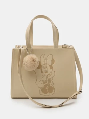 Sinsay - Torebka z imitacji skóry Minnie Mouse - beżowy