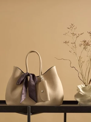 Sinsay - Torebka z portfelem i kosmetyczką - beżowy