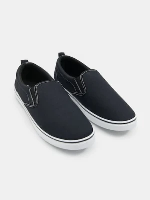 Sinsay - Trampki typu slip-on - czarny