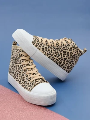 Sinsay - Trampki w zwierzęcy wzór - wielobarwny