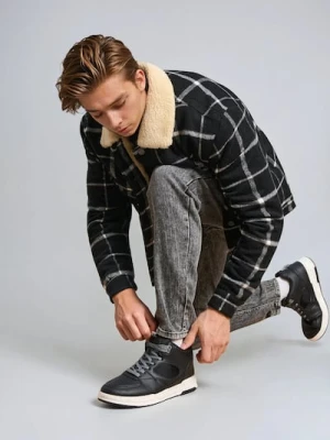 Sinsay - Trampki za kostkę - czarny