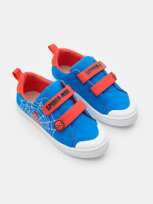 Sinsay - Trampki ze skórzaną wkładką z certyfikatem "ZDROWA STOPA" Spider-Man - niebieski