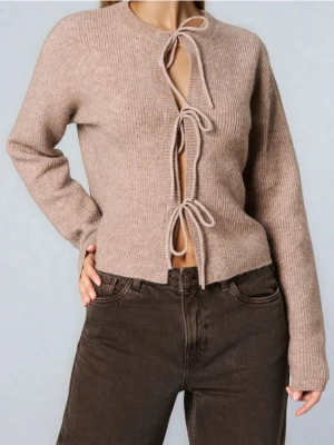Sinsay - Wiązany kardigan z domieszką wełny - brązowy