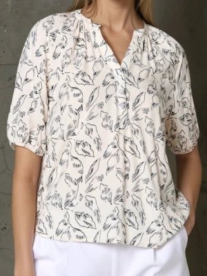 Sinsay - Wiskozowa bluzka we wzory - wielobarwny