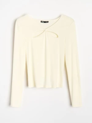 Sinsay - Wiskozowa bluzka - żółty