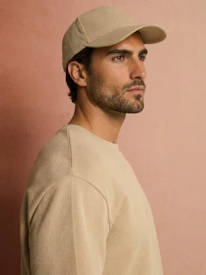 Sinsay - Wiskozowa czapka z daszkiem - beżowy