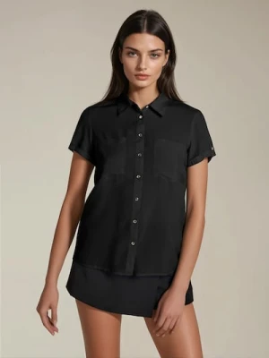 Sinsay - Wiskozowa koszula - czarny