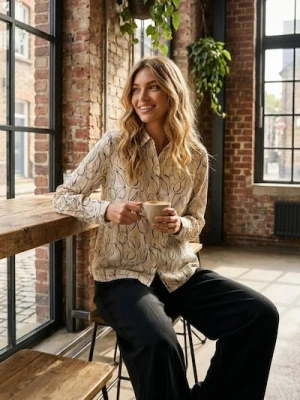 Sinsay - Wiskozowa koszula w kwiaty - Inny