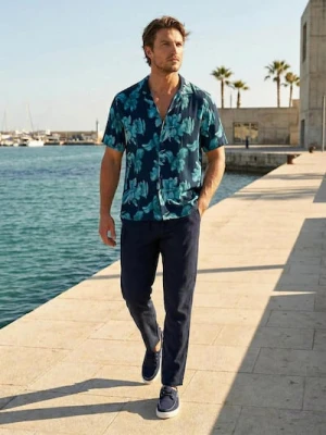 Sinsay - Wiskozowa koszula w kwiaty - wielobarwny