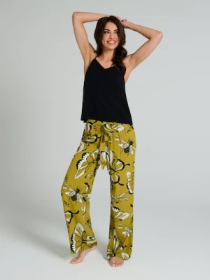 Sinsay - Wiskozowa piżama - czarny