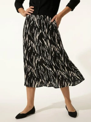 Sinsay - Wiskozowa spódnica midi w abstrakcyjny wzór - wielobarwny