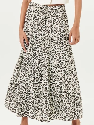 Sinsay - Wiskozowa spódnica midi w cętki - wielobarwny