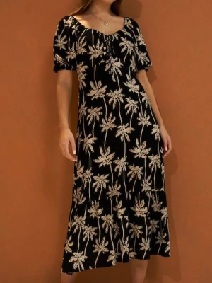 Sinsay - Wiskozowa sukienka ze wzorem w palemki - wielobarwny