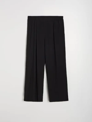 Sinsay - Wiskozowe spodnie palazzo Plus Size - czarny