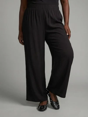Sinsay - Wiskozowe spodnie palazzo Plus Size - czarny