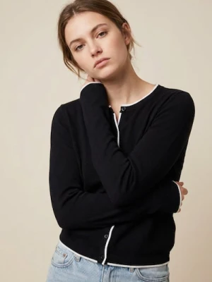 Sinsay - Wiskozowy kardigan - czarny