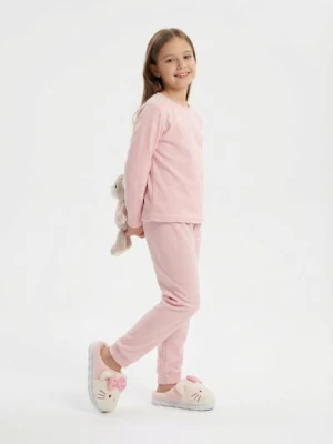 Sinsay - Wsuwane kapcie z haftem Hello Kitty - różowy