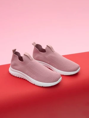 Sinsay - Wsuwane sneakersy - różowy