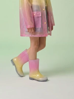 Sinsay - Wysokie kalosze z efektem ombre - wielobarwny