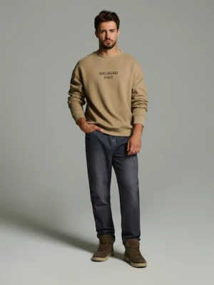 Sinsay - Wysokie sneakersy z imitacji skóry - beżowy