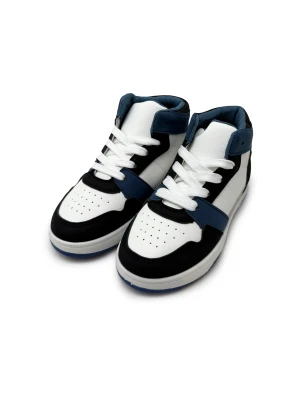Sinsay - Wysokie sneakersy z imitacji skóry z kontrastowymi wstawkami - wielobarwny