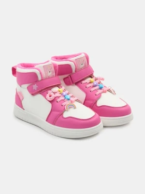 Sinsay - Wysokie trampki z koralikami - wielobarwny