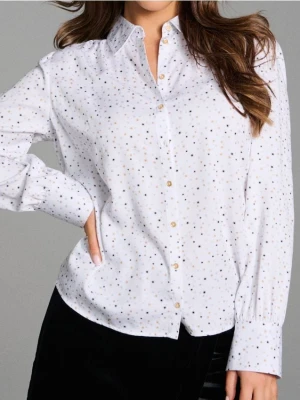 Sinsay - Wzorzysta koszula z wiskozy - biały