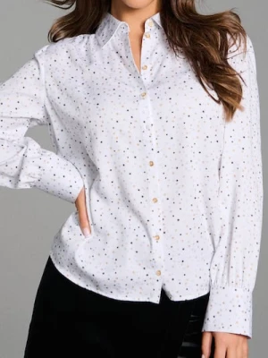 Sinsay - Wzorzysta koszula z wiskozy - biały