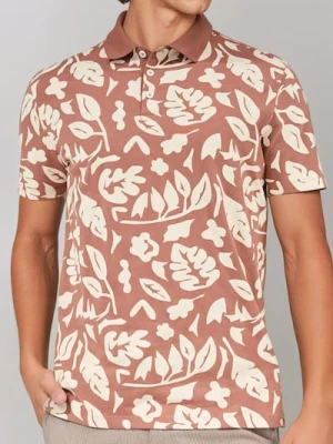 Zdjęcie produktu Sinsay - Wzorzysta koszulka polo - czerwony