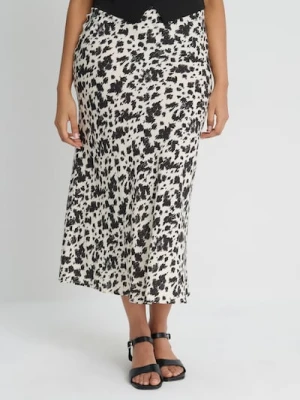 Sinsay - Wzorzysta spódnica midi z wiskozy - wielobarwny