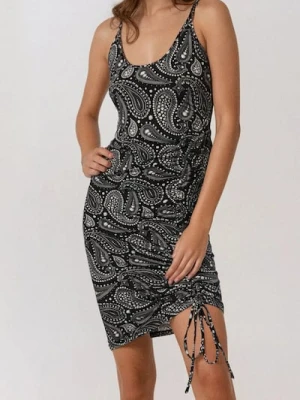 Sinsay - Wzorzysta sukienka midi - wielobarwny