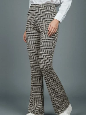 Sinsay - Wzorzyste spodnie flare - wielobarwny