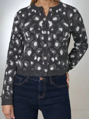 Sinsay - Wzorzysty kardigan - wielobarwny