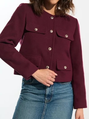 Sinsay - Żakiet - bordowy