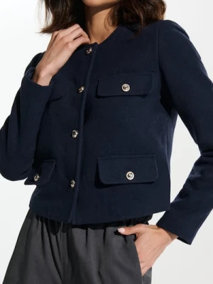 Sinsay - Żakiet - granatowy