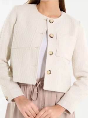 Sinsay - Żakiet - kremowy