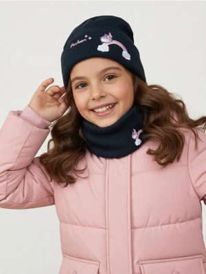 Sinsay - Zestaw: Czapka i komin Pusheen the Cat - granatowy