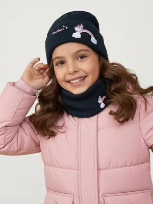 Sinsay - Zestaw: Czapka i komin Pusheen the Cat - granatowy